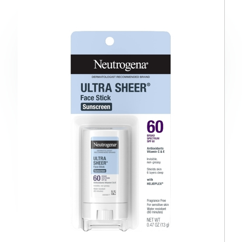 Neutrogena Ultra Sheer SPF 60 Face Stick 0.47oz BNIB